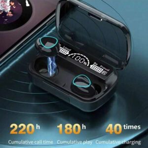 Écouteurs Bluetooth M10 Fone, casque sans fil à réduction de bruit avec micro, casque sans fil pour smartphones