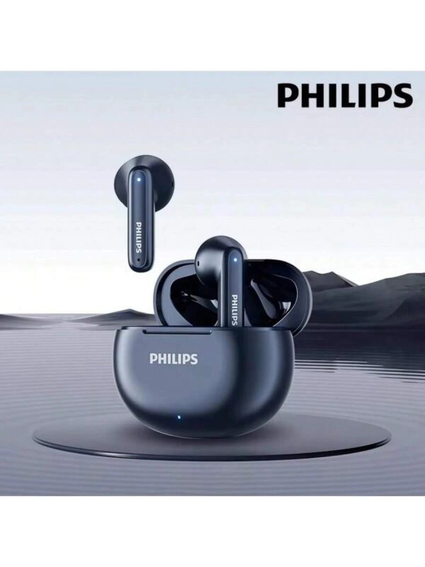 PHILIPS Casque stéréo sans fil Philips TAT1199 original avec Bluetooth V5.4, casque de jeu ultra-basse latence, écouteurs de sport imperméables, nouveau – Image 8