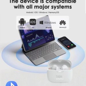 JBL Écouteurs intra-auriculaires Bluetooth sans fil JBLTUNE230NCTWS, réduction active du bruit adaptative, écouteurs intra-auriculaires, sport, course à pied, appels étanches