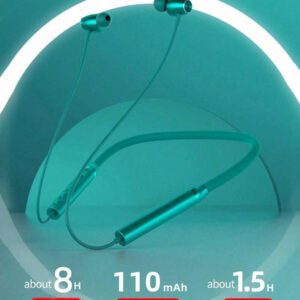 Lenovo Écouteurs Bluetooth à tour de cou HE05X, écouteurs intra-auriculaires de sport avec audio de haute qualité, annulation du bruit, longue durée de vie de la batterie et microphone