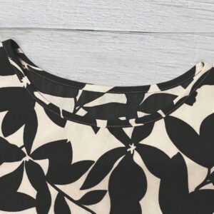 SHEIN Tall Chemise ample et ample à imprimé feuilles oranges décontractée pour vacances, manches ballons, pour femmes, printemps et été
