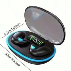 X55 Écouteurs intra-auriculaires sans fil pour le sommeil Mini casques Bluetooth TWS pour le travail Écouteurs stéréo cachés avec micro Appels HD Étanche 150mAh