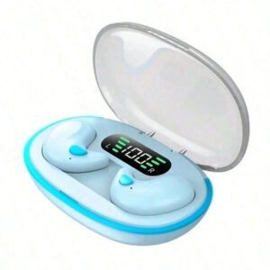 X55 Écouteurs intra-auriculaires sans fil pour le sommeil Mini casques Bluetooth TWS pour le travail Écouteurs stéréo cachés avec micro Appels HD Étanche 150mAh