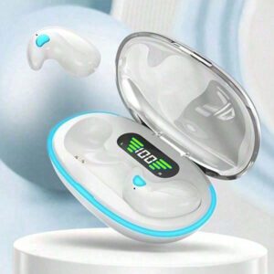 X55 Écouteurs intra-auriculaires sans fil pour le sommeil Mini casques Bluetooth TWS pour le travail Écouteurs stéréo cachés avec micro Appels HD Étanche 150mAh