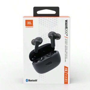JBL Écouteurs intra-auriculaires sans fil JBL Wave 200TWS d'origine, son grave profond JBL, Bluetooth 5.0 W200TWS, écouteurs sans fil TWS véritables JBL pour le sport