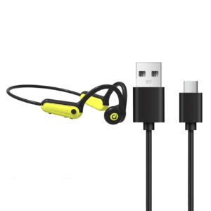 ASUS Écouteurs sans fil à conduction osseuse ouverts pour l'exercice Asus avec microphone, lecture de longue durée, convient pour les sports/la course/la gym/le cyclisme