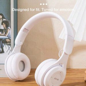 Casque d'écoute sans fil supra-auriculaire, sans fil et filaire, modes TF multiples, ajustement confortable avec microphone, casque stéréo HiFi pliable et léger, graves profonds pour la maison, le bureau, le téléphone portable et l'ordinateur