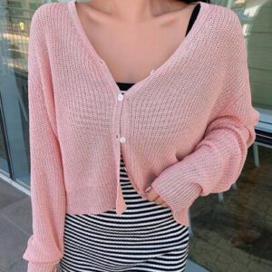 DAZY Kimono Unicolore À Bouton
