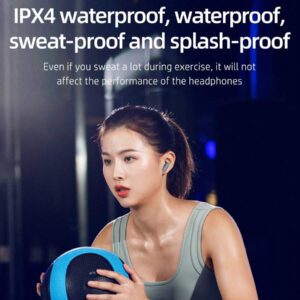 HP Écouteurs sans fil HP : Autonomie de 30 heures, convient pour la vie sportive, compatible avec Android et iOS, prend en charge les appels vocaux, convient aux femmes, aux enfants, aux hommes et aux adultes, livré avec un sac de rangement pour écouteurs, cadeau de Noël