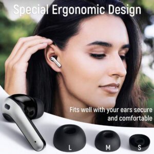 Tagry X15 Écouteurs intra-auriculaires Bluetooth 5.3 avec 60 h d'autonomie, affichage de la batterie à LED, microphone pour téléphone portable, jeux, ordinateur portable, sport