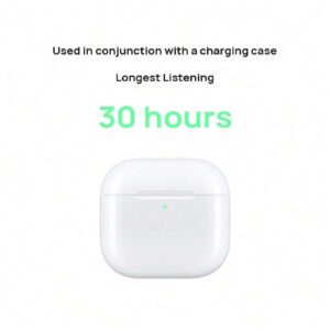 Apple Casque Bluetooth Airpods4, appels plus clairs, confortable à porter, facile à configurer et à connecter, commutation automatique d'appareil, partage audio multi-appareils, universel pour téléphones et tablettes Apple, blanc