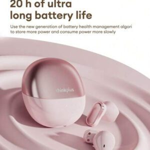 Lenovo Écouteurs Bluetooth Lenovo LP19PRO, son surround 360°, latence faible, autonomie extra longue, écouteurs sans fil pour la musique, les jeux, appels clairs avec microphone, compatible avec smartphones et tablettes