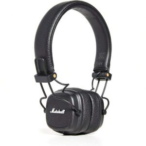 Marshall Casque sans fil Marshall Major III 3 avec microphone, écouteurs de jeu à basses profondes pliables, casque Bluetooth de musique rock sportive