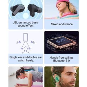 JBL Écouteurs sans fil véritables JBL WAVE 200TWS Bluetooth intra-auriculaires avec super graves