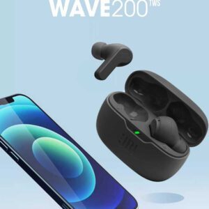 JBL Écouteurs sans fil véritables JBL WAVE 200TWS Bluetooth intra-auriculaires avec super graves