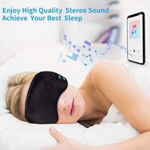 Écouteurs de sommeil de bureau sans fil, bandeau pour dormir, masque pour les yeux pour les mamans, femmes, hommes. Écouteurs sans fil pour écouter de la musique en dormant. Doté de haut-parleurs HD intégrés. Gadgets cool, cadeaux uniques