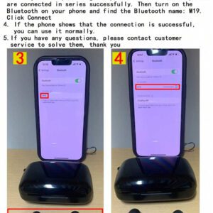 Écouteurs miroir sans fil Bluetooth, contrôle tactile, intra-auriculaires, anti-bruit, lumière LED, lampe de poche