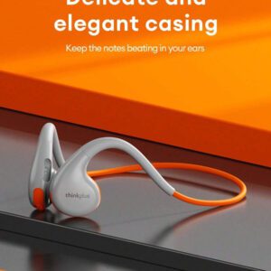 Lenovo Écouteurs Bluetooth Lenovo X7 avec annulation du bruit, conduction osseuse, design à crochet d'oreille pour le sport, la course, le cyclisme, une autonomie extra longue, une faible latence, à écouteurs ouverts, sans fil, compatibles avec les smartphones dont
