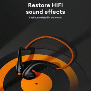 Lenovo Écouteurs Bluetooth Lenovo X7 avec annulation du bruit, conduction osseuse, design à crochet d'oreille pour le sport, la course, le cyclisme, une autonomie extra longue, une faible latence, à écouteurs ouverts, sans fil, compatibles avec les smartphones dont