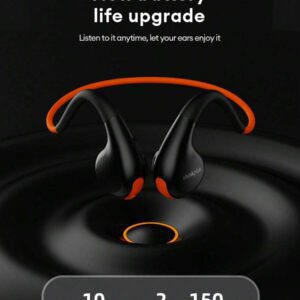 Lenovo Écouteurs Bluetooth Lenovo X7 avec annulation du bruit, conduction osseuse, design à crochet d'oreille pour le sport, la course, le cyclisme, une autonomie extra longue, une faible latence, à écouteurs ouverts, sans fil, compatibles avec les smartphones dont