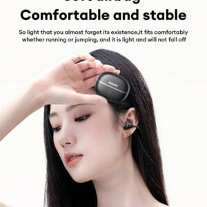 PHILIPS Casque Bluetooth PHILIPS TAQ2020, audio directionnel intra-auriculaire, effet sonore dynamique 360°, aigus et graves clairs, faible latence, convient pour la course et les sports, annulation du bruit, casque sans fil à port ouvert pour smartphones et ordinateurs