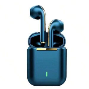 Écouteurs sans fil J18 TWS Bluetooth 200mAh Casque HiFi Musique Réduction de bruit Pop Up Mini Intra-auriculaires de sport avec micro Écouteurs pour écoute stéréo HiFi sans fil binaural Pop Up Mini TWS Casque antibruit