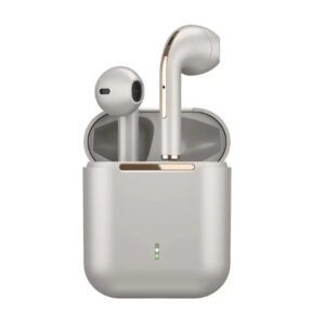 Écouteurs sans fil J18 TWS Bluetooth 200mAh Casque HiFi Musique Réduction de bruit Pop Up Mini Intra-auriculaires de sport avec micro Écouteurs pour écoute stéréo HiFi sans fil binaural Pop Up Mini TWS Casque antibruit