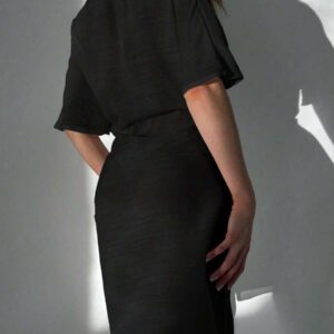 Kimono Unicolore À Nœud