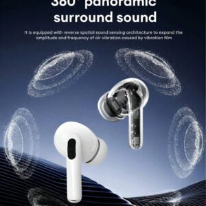 Écouteurs sans fil, casque sans fil, écouteur sans fil, casque sans fil 2025 HiFi stéréo, écouteurs intra-auriculaires avec longue autonomie, écouteurs de sport sans fil 5.3 pour Android et iOS