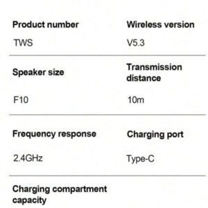 Écouteurs Bluetooth TWS mains libres avec affichage LED, écouteurs Bluetooth audio stéréo Hi-Fi, écouteurs sans fil étanches pour jeux, 400mAh