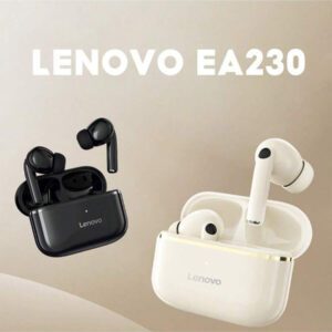 Lenovo Écouteurs sans fil mini Lenovo EA230 Véritable sans fil, Bluetooth 5.4, écouteurs gaming à faible latence, contrôle tactile, longue durée de vie de la batterie, voix HD avec micro réduction de bruit, écouteurs sans fil intra-auriculaires