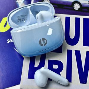 HP Écouteurs sans fil HP dégradé de couleur 5.4, 30 heures d'autonomie, compatibles avec Apple et autres appareils, cadeau de Noël mignon avec sac de rangement d'écouteurs, USB vers Type C