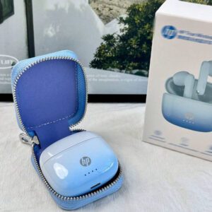 HP Écouteurs sans fil HP dégradé de couleur 5.4, 30 heures d'autonomie, compatibles avec Apple et autres appareils, cadeau de Noël mignon avec sac de rangement d'écouteurs, USB vers Type C