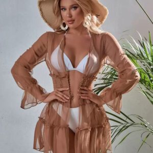 SHEIN Swim Kimono à bouton