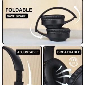 Nouveaux écouteurs sans fil rétractables et pliables, stéréo HIFI avec graves puissants, longue durée de vie de la batterie, cadeau abordable, modèle résistant aux explosions, convient pour le jeu, le téléphone portable, résistant à la transpiration avec micro, compatibilité totale, faible latence
