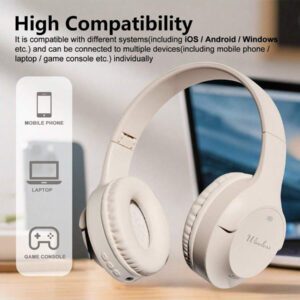 Nouveaux écouteurs sans fil rétractables et pliables, stéréo HIFI avec graves puissants, longue durée de vie de la batterie, cadeau abordable, modèle résistant aux explosions, convient pour le jeu, le téléphone portable, résistant à la transpiration avec micro, compatibilité totale, faible latence