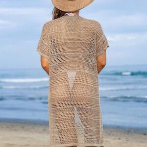 SHEIN Swim Kimono ajouré en tricot pour femmes d'été, pour festival de musique