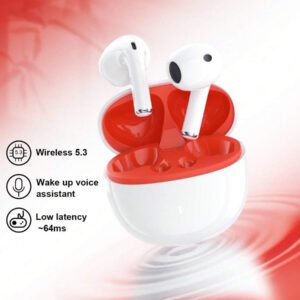 ASUS Écouteurs sans fil Asus AS-UI avec micro, écouteurs intra-auriculaires semi-intra-auriculaires anti-bruit, casque avec micro compatible avec /Android/iOS