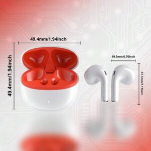 ASUS Écouteurs sans fil Asus AS-UI avec micro, écouteurs intra-auriculaires semi-intra-auriculaires anti-bruit, casque avec micro compatible avec /Android/iOS