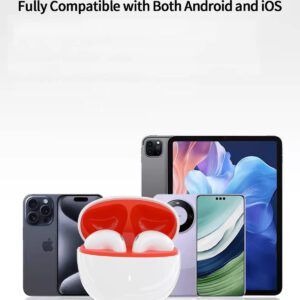 ASUS Écouteurs sans fil Asus AS-UI avec micro, écouteurs intra-auriculaires semi-intra-auriculaires anti-bruit, casque avec micro compatible avec /Android/iOS