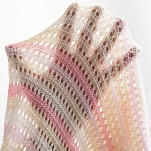 SHEIN Swim Élégante cache-maillot en tricot rose rayé avec nœud frontal pour femme, paréo de plage