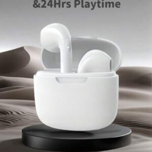 Écouteurs sans fil, conception intra-auriculaire, réduction du bruit, qualité sonore stéréo Hi-Fi, sans délai, capteur tactile, convient aux sports, compatible avec Android/iOS et autres smartphones, longue durée de la batterie