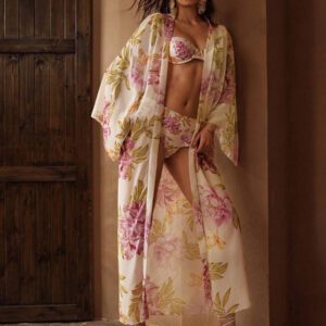 MOTF PREMIUM KIMONO LONG À IMPRIMÉ FLORAL