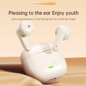 Écouteurs sans fil, conception intra-auriculaire, réduction du bruit, qualité sonore stéréo Hi-Fi, sans délai, capteur tactile, convient aux sports, compatible avec Android/iOS et autres smartphones, longue durée de la batterie