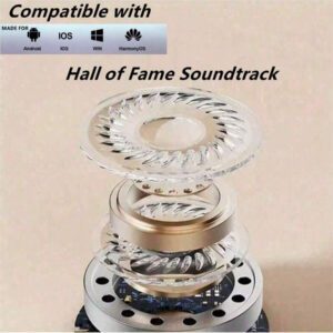 NOUVEAU Casque Bluetooth sans fil TWS Écran numérique transparent Stéréo Écouteurs Bluetooth Casque sans fil Écouteurs à affichage numérique LED pour tous les smartphones