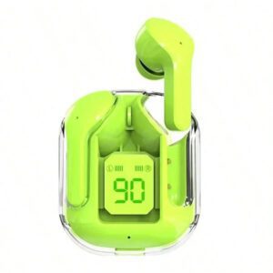 NOUVEAU Casque Bluetooth sans fil TWS Écran numérique transparent Stéréo Écouteurs Bluetooth Casque sans fil Écouteurs à affichage numérique LED pour tous les smartphones