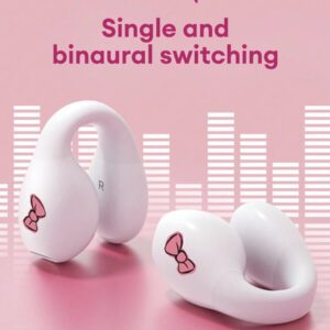 Disney QS-T10 MARIE Écouteurs Bluetooth, Écouteurs Intra-Auriculaires de Sport avec Une Longue Durée de Vie de la Batterie, Appels Haute Définition avec Microphone, Faible Latence pour la Musique, le Jeu, Ajustement Confortable et Annulation Passive du Bruit