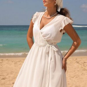 SHEIN Swim Kimono simple et unicolore en tulle pour un port quotidien en été, pour femmes