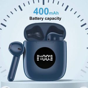 Tagry Écouteurs sans fil N7 TWS Haut-parleurs stéréo HI-FI Casque Bluetoth 5.3 Durée de vie de la batterie de 60 heures avec boîtier de charge sans fil Affichage LED de la puissance Graves puissants Écouteurs étanches avec microphone Casque stéréo pour TV Téléphone Ordinateur portable