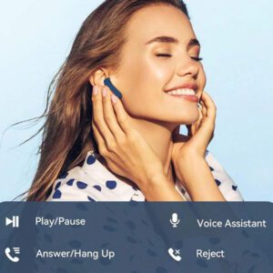 Tagry Écouteurs sans fil N7 TWS Haut-parleurs stéréo HI-FI Casque Bluetoth 5.3 Durée de vie de la batterie de 60 heures avec boîtier de charge sans fil Affichage LED de la puissance Graves puissants Écouteurs étanches avec microphone Casque stéréo pour TV Téléphone Ordinateur portable